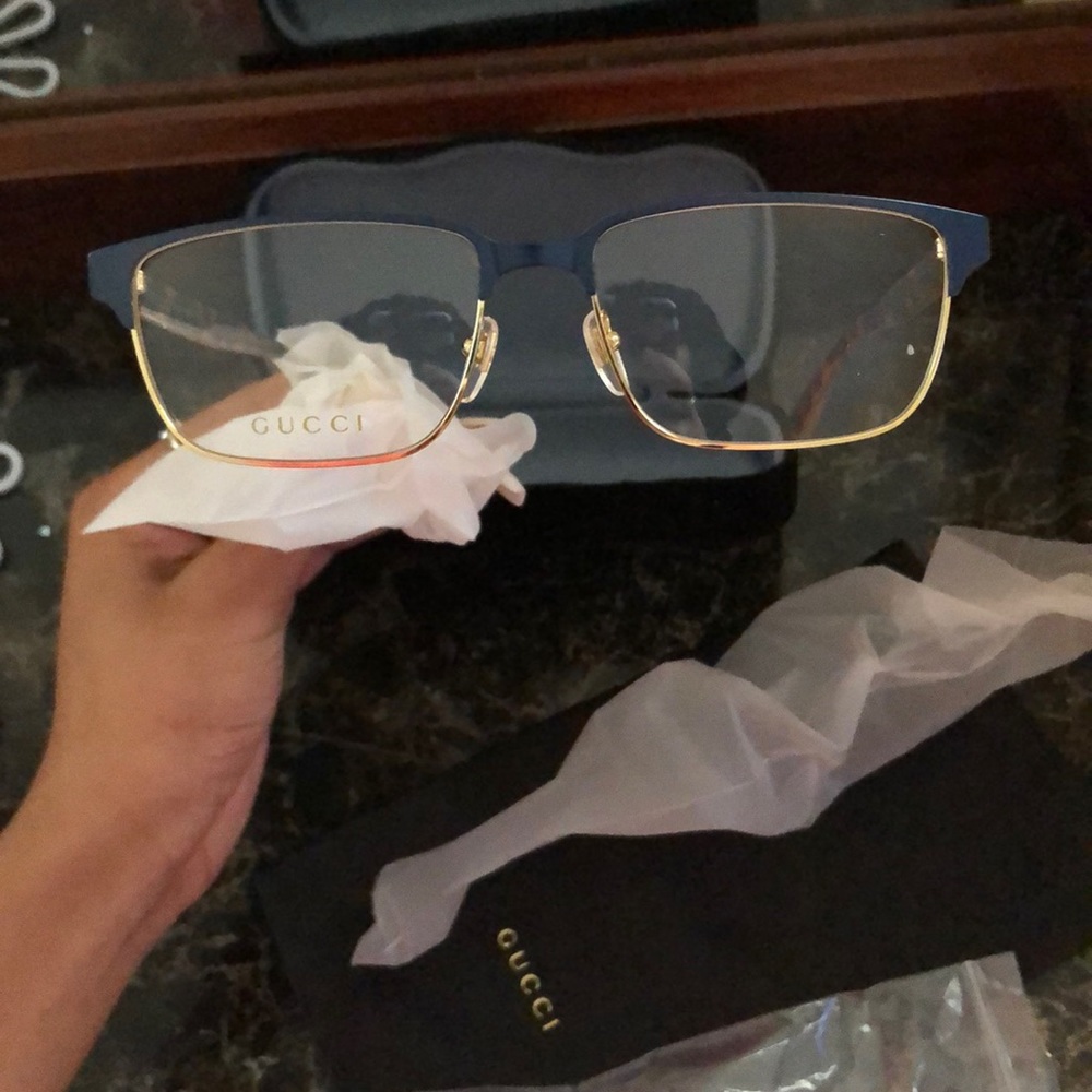 Gucci glasses.
